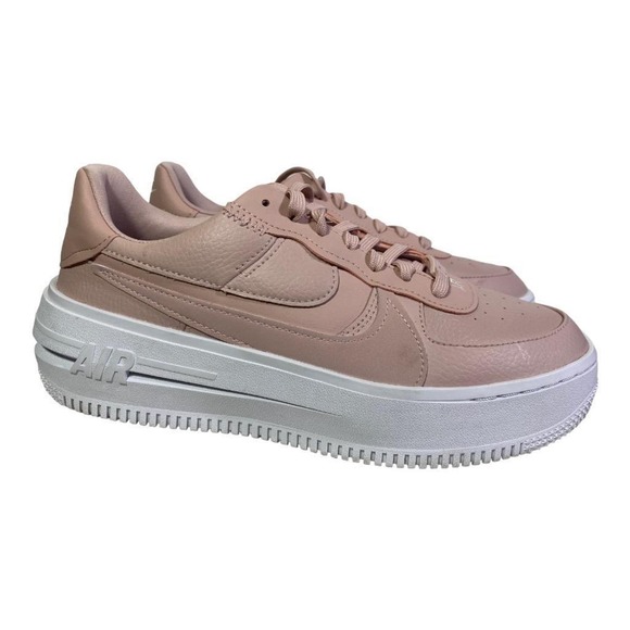 Nike Shoes - Nike Air Force One Platform Low Pink Leather Women size 9
